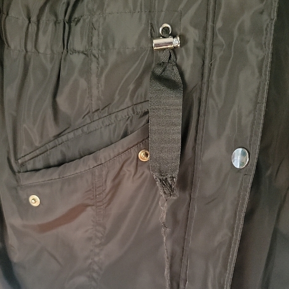 Papaya Olive Green Parka with Faux Fur Hood - Picture 3 of 7